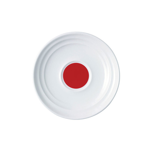 Royal Porcelain Maxadura Resonate Saucer 165mm - Inner Well Red (Box of 12) - RPM9518RED