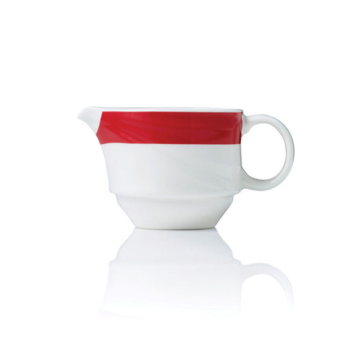 Royal Porcelain Maxadura Resonate Creamer 125ml - Red Band (Box of 12) - RPM9519RED