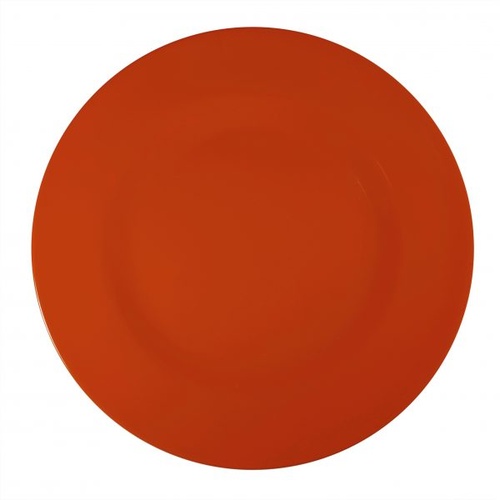 Superware Melamine Red Round Plate Rim 260mm (Box of 6) - SUPER20503