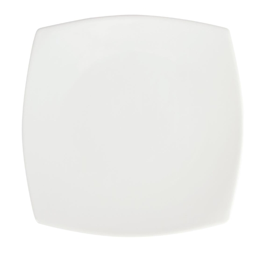 Olympia Whiteware Rounded Square Plate 240mm (Box of 12) - U170