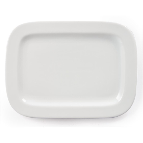 Olympia Whiteware Round Rectangle Plate 230mm (Box of 12) - U805