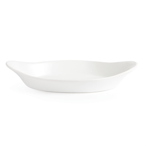 Olympia Whiteware Oval Eared Dishes 229x127mm (Box of 6) - W427