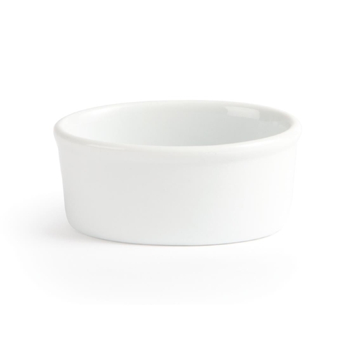 Olympia Whiteware Oval Ramekin 105mm (Box of 12) - W445