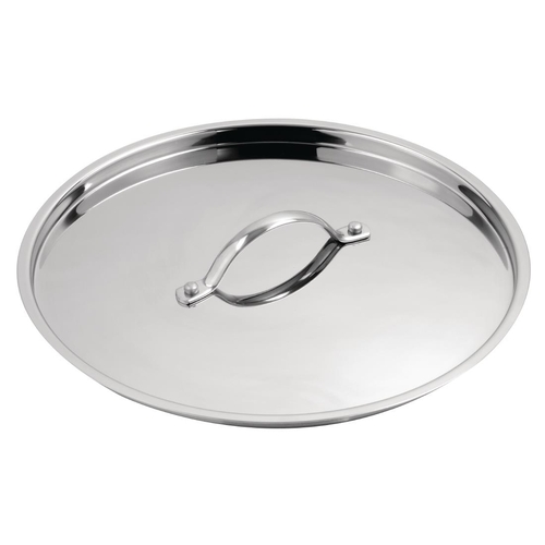 Vogue Stainless Steel & Aluminium Tri-Wall Saucepan Lid 280mm - Y426