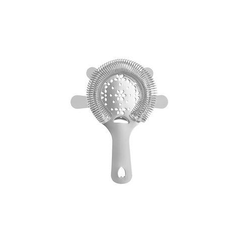 Zanzi 4 Prong Hawthorn Strainer with Flat HDL - Stainless Steel 110x105x13mm - Z0300