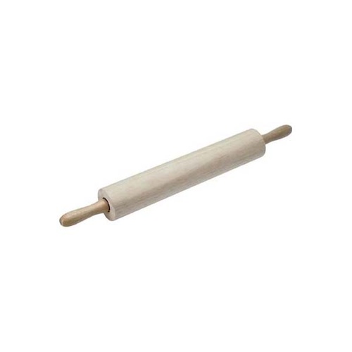 Chef Inox Rolling Pin - Wood With Stainless Steel Ball Bearings 380x70mm