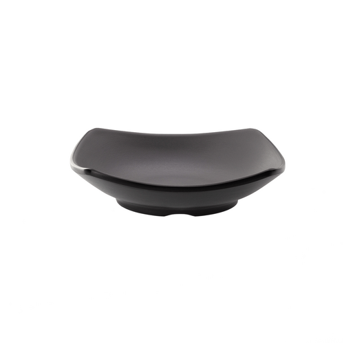 Coucou Melamine Square Dish 15 x 15cm - Grey & Black