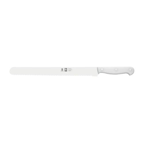 Icel wavy Pastry Knife 300mm - White Handle 