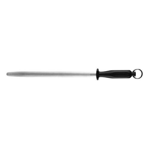 Icel Sharpening Steel Magnetic Round Tip 250mm - Black