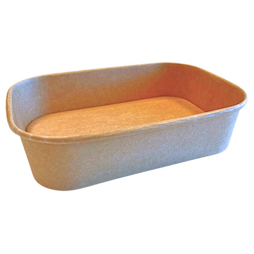500mL Kraft Rectangle Takeaway Container (Box of 300)