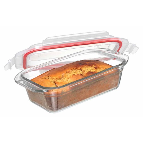 Glasslock Oven Safe Glass Rectangular Loaf Baker Dish 1750ml
