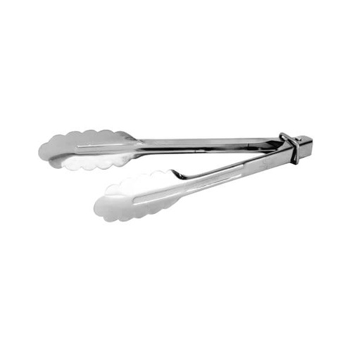 Extra Heavy Duty Utility Tong - With Clip 400mm - Stainless Steel 