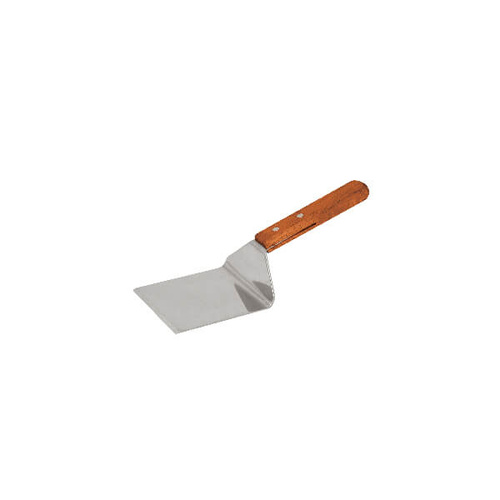 Griddle Scraper 250x95x110mm - Stainless Steel Blade, Wood Handle 