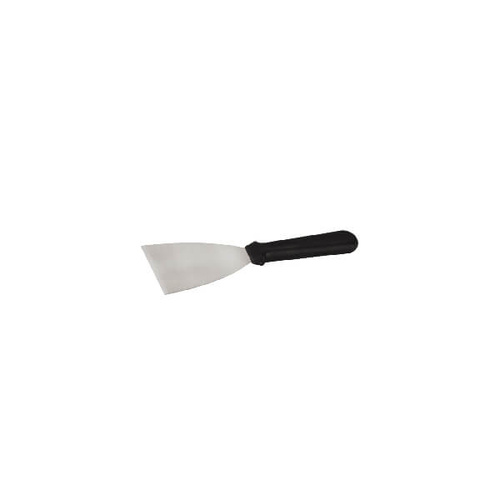 Pan Scraper 240x110x80mm - Stainless Steel Blade, Black Plastic Handle