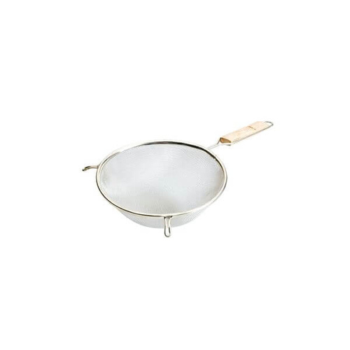 Strainer - Double Mesh 260x520mm - Stainless Steel, Wood Handle 