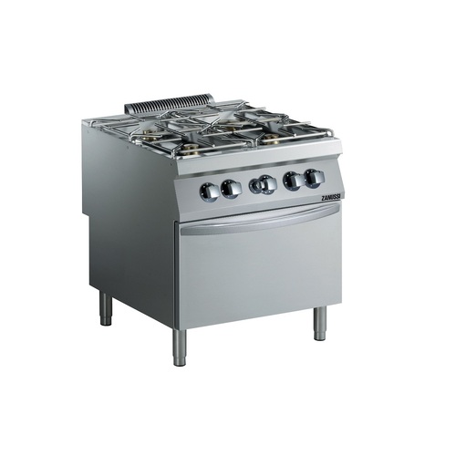 Zanussi EVO900 Gas 4 Open Burners with Gas Static Oven - 800mm