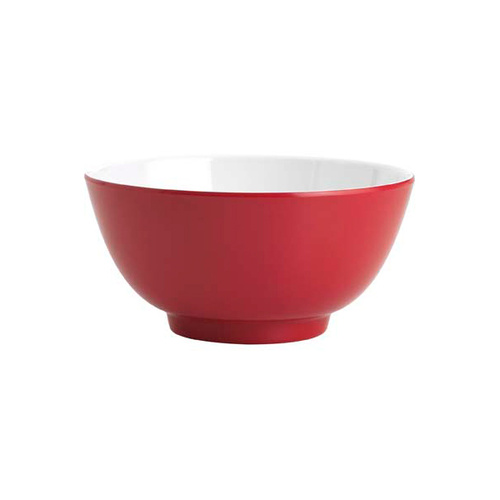 Jab Gelato - Red/White Melamine Cereal Bowl 150mm (Box of 6)