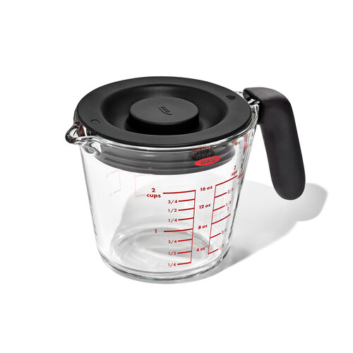 OXO Glass Measuring Cup with Lid - 2 Cup/ 500ml