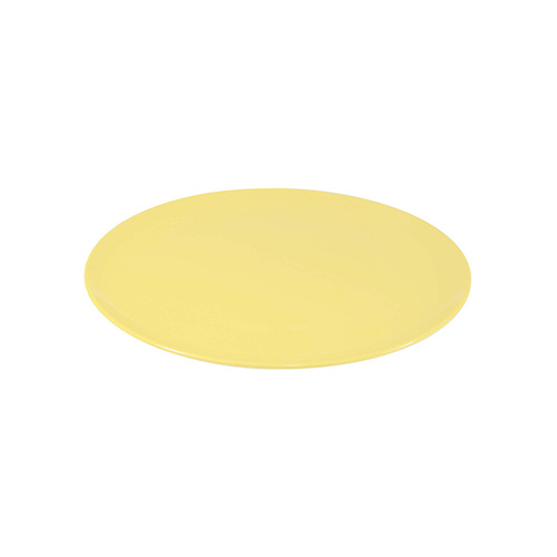 Jab Sorbet - Lemon Melamine Round Plate Coupe 200mm (Box of 6)