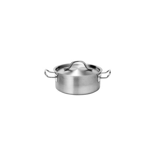 Force Low Casserole With Lid 140x55mm Stainless Steel Tri-Ply 800ml