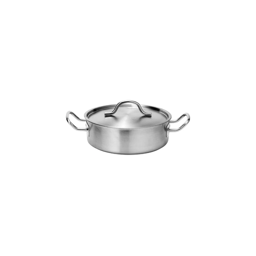 Force Low Casserole With Lid 220x75mm Stainless Steel Tri-Ply 2.8Lt