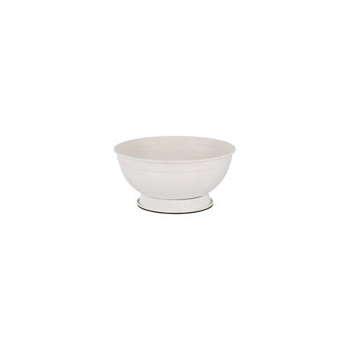 Coney Island Galvanised Creme P/C Footed Serving Bowl 250 x 120mm