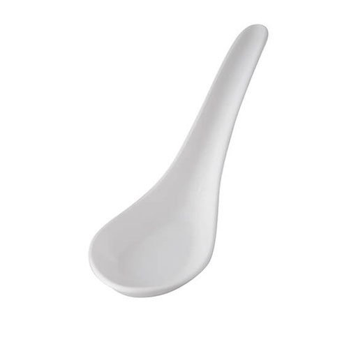 Ryner Melamine Chinese Spoon 150mm White (Pack of 48)