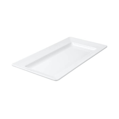 Ryner Melamine Serving Platters Rectangular Platter 500x270mm White Wide Rim