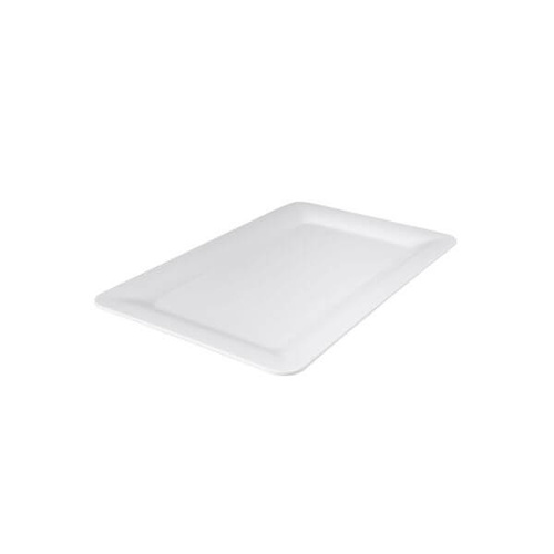 Ryner Melamine Serving Platters Rectangular Platter 325x265mm White Wide Rim