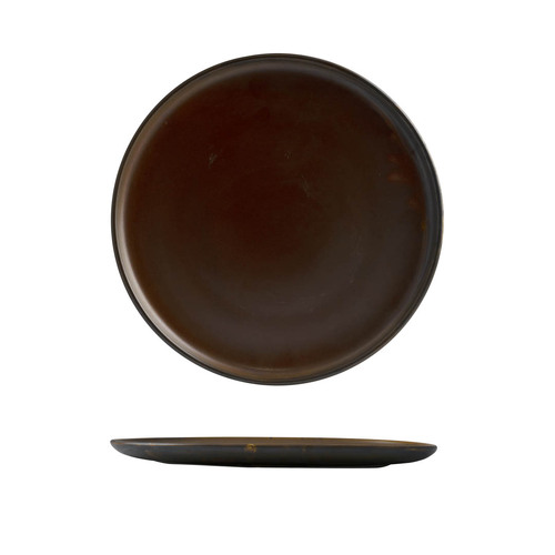 Moda Porcelain Rust Round Plate 290mm (Box of 6)