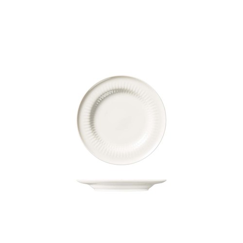 Luzerne Cottage White Round Rim Plate 230mm (Box of 6)