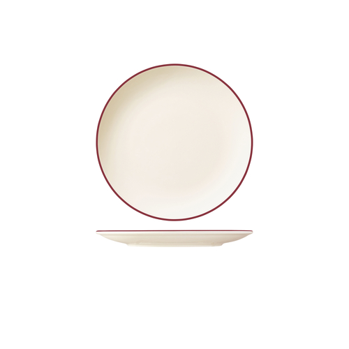 ID Fine Modest Maroon Round Plate Coupe - 270mm (Box of 12)