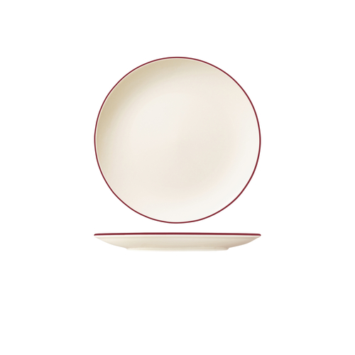 ID Fine Modest Maroon Round Plate Coupe - 300mm (Box of 6)