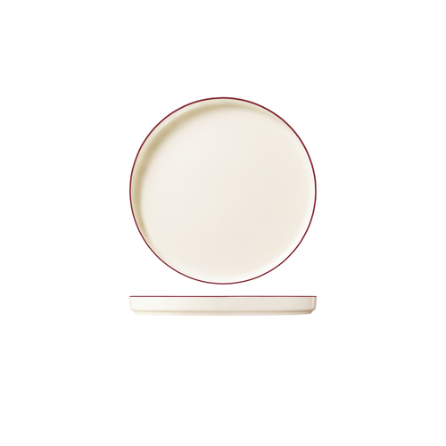 ID Fine Modest Maroon Walled Plate - 255mm (Box of 6)