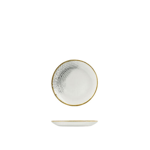 Churchill Accents Jasper Grey Round Coupe Plate 165mm (Box of 12)