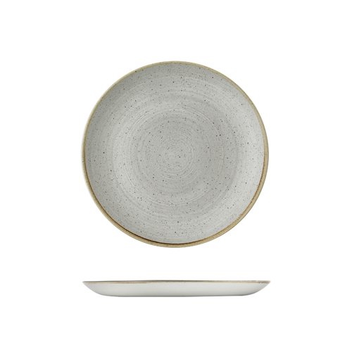 Stonecast Raw Grey Round Coupe Plate 288mm (Box of 12)