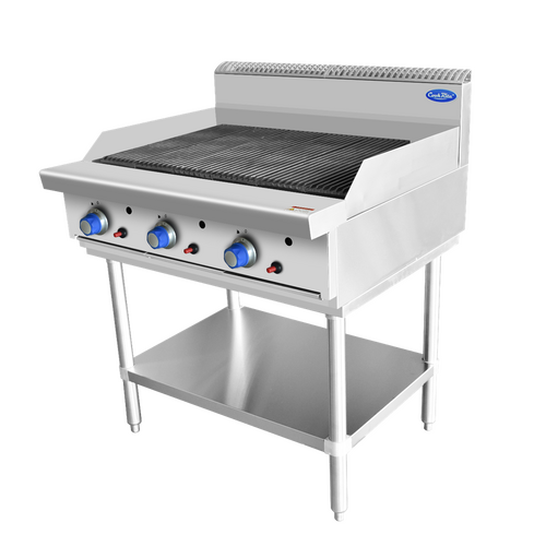 Cookrite AT80G9C-F-LPG - 900mm Gas Radiant Chargrill on Leg Stand - LPG