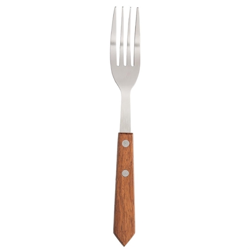 Olympia Steak Fork Wooden Handle 190mm (Box of 12)