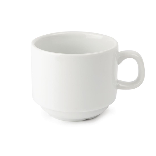 Olympia Whiteware Stacking Tea Cups 200ml (Box of 12)