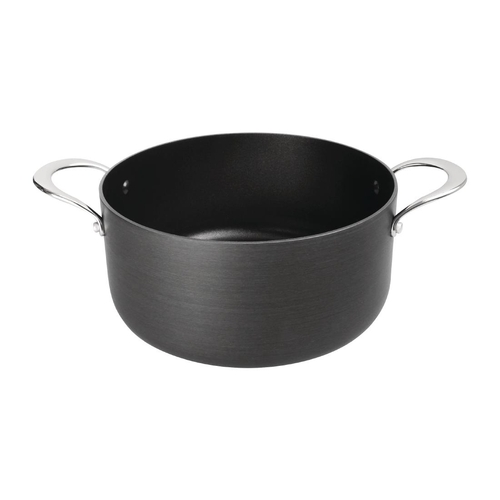 Vogue Non Stick Casserole Pan Anodised Aluminium 240mm