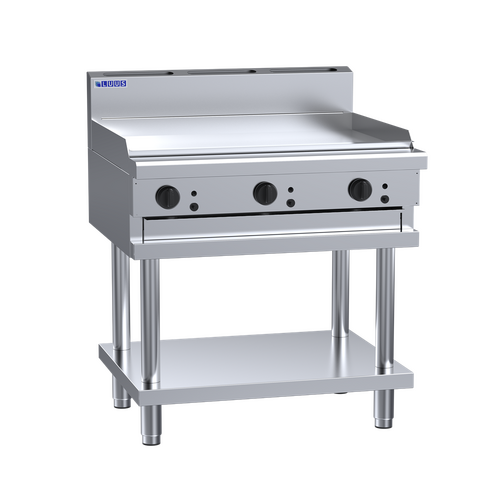 Luus CS-9P - Gas 900mm Griddle on Leg Stand