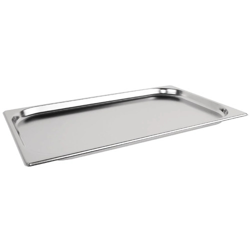 Vogue Stainless Steel 1/1 Gastronorm Tray 20mm 3Ltr