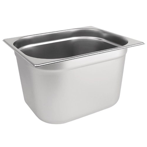 Vogue Stainless Steel 1/2 Gastronorm Tray 200mm 12Ltr