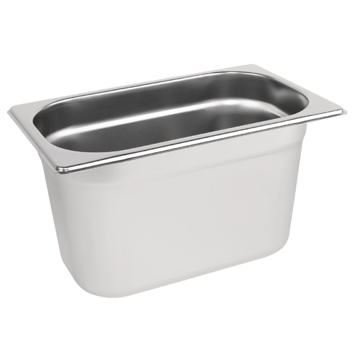 Vogue Stainless Steel 1/4 Gastronorm Tray 150mm 4Ltr