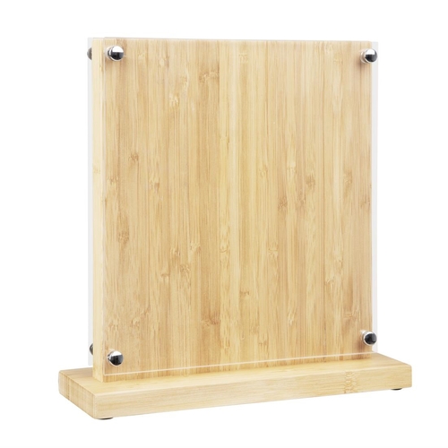 Vogue Magnetic Knife Block Bamboo 290x270x120mm