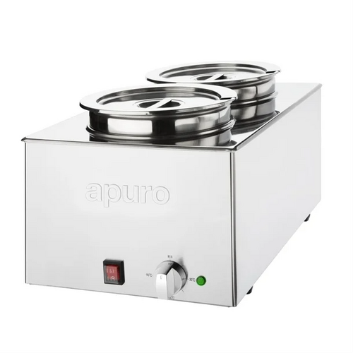 Apuro FT695-A Bain-Marie with Round Pots 2x 5.2Ltr