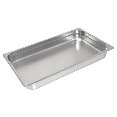 Vogue Heavy Duty Stainless Steel 1/1 Gastronorm Tray 65mm 9Ltr