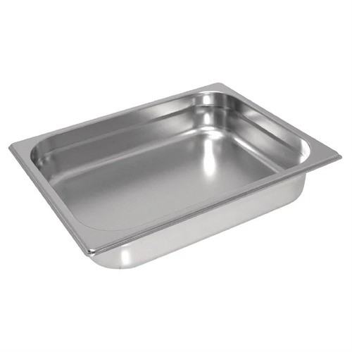 Vogue Stainless Steel Heavy Duty 1/2 Gastronorm Tray 100mm 6.2Ltr