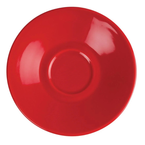 Olympia Cafe Espresso Saucer Red 116.5mm (Box of 12)