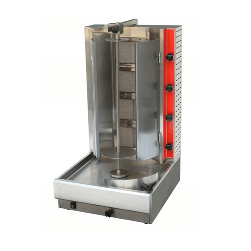 Gasmax KB-4 - Semi-Automatic 4 Burner Kebab Machine - Natural Gas